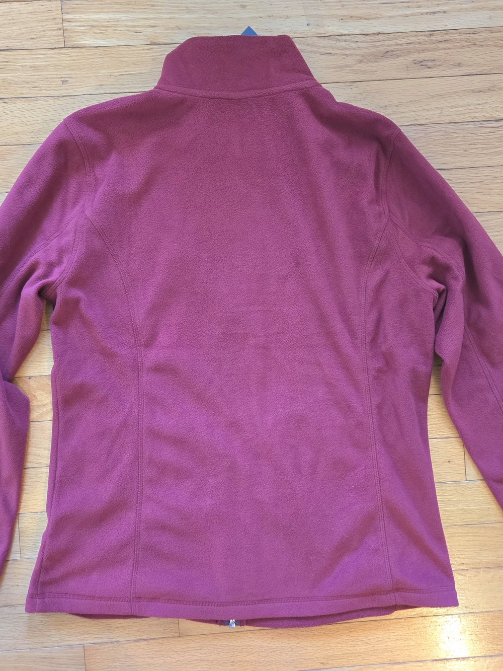 Womens Microfleece Full-Zip Lightweight Jacket - Raspberry - Picture 2 of 4